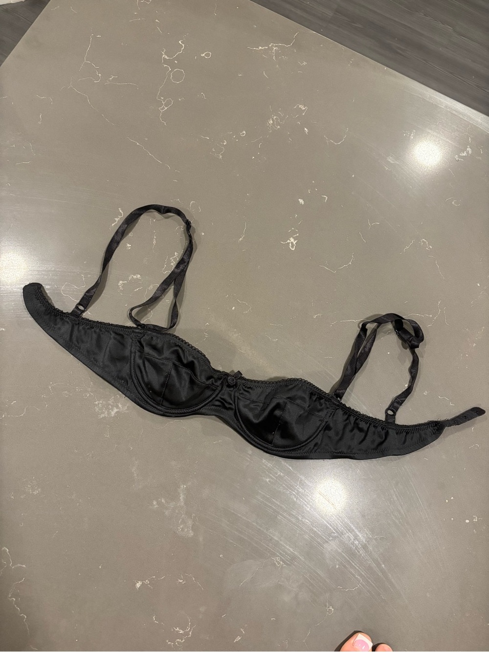 Dolce & Gabbana Black Satin Bra - Picture 4 of 7